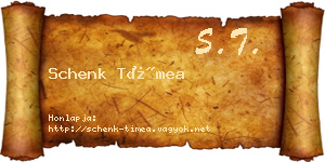 Schenk Tímea névjegykártya